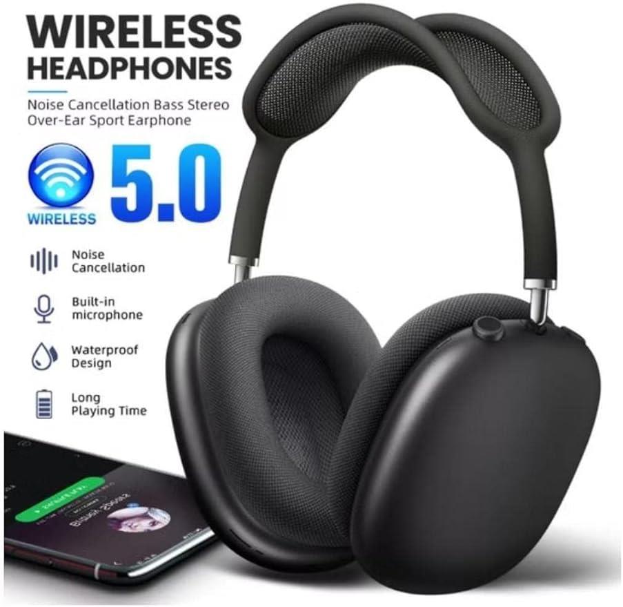 P9 Wireless Headphones – Deep Bass, Bluetooth 5.0, Built-in Mic
