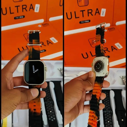 7 In 1 Ultra Smart Watch Series 8 -7 Straps Velvet Prime