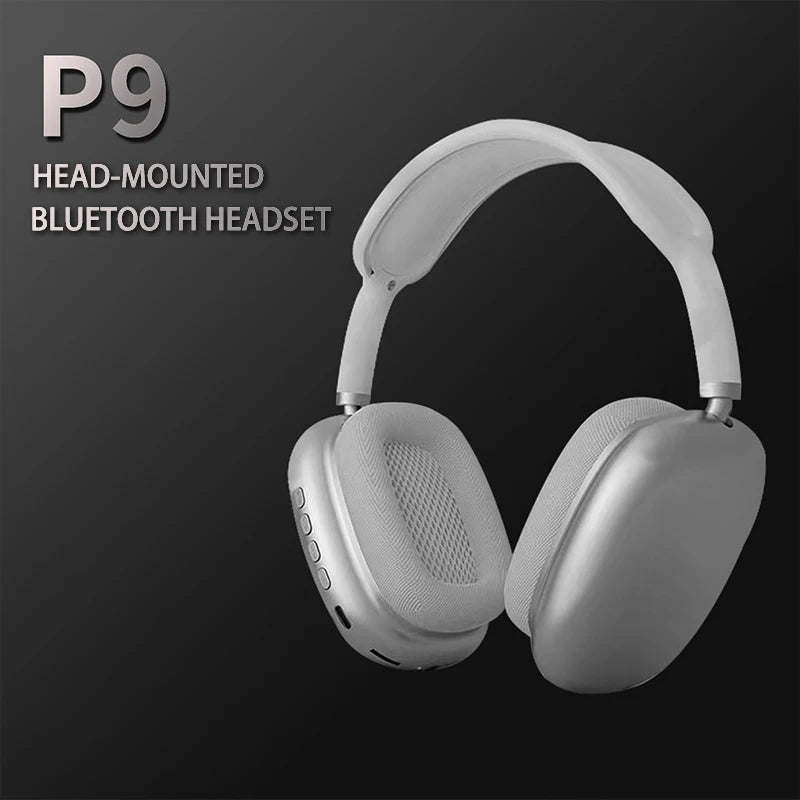 P9 Wireless Headphones – Deep Bass, Bluetooth 5.0, Built-in Mic