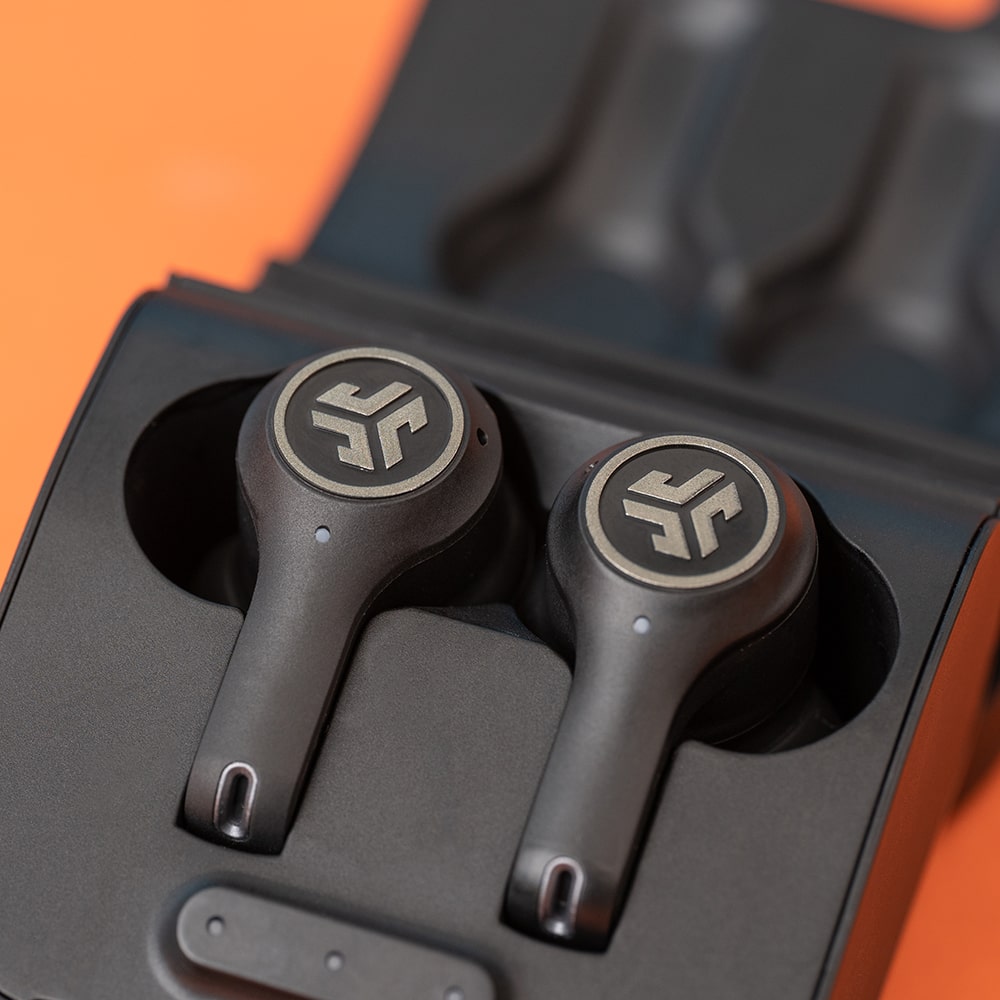JLab Epic Air ANC True Wireless Earbuds Gen 2 – 48+ Hrs Playtime, Hybrid ANC, Wear Sensors, IP55, Wireless Charging